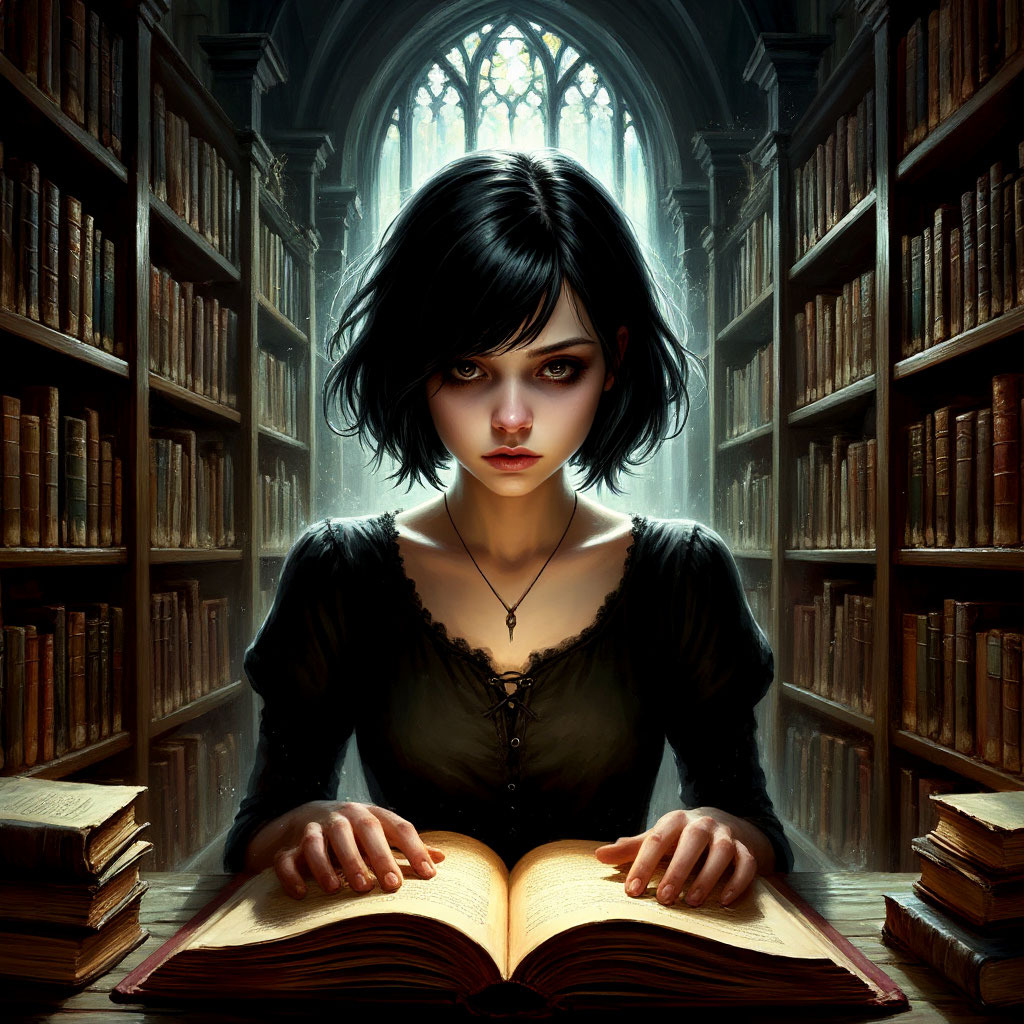 Меж полок книжных